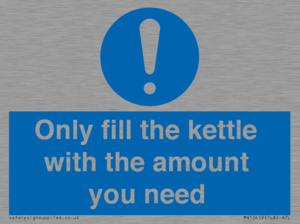 Only fill the kettle with the amount you need